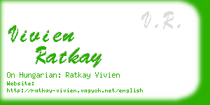 vivien ratkay business card